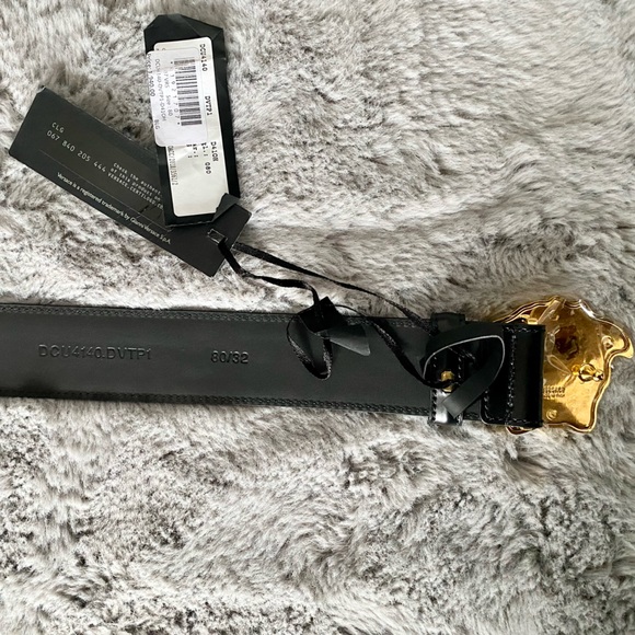 Versace LA MEDUSA LEATHER BELT - Picture 3 of 4